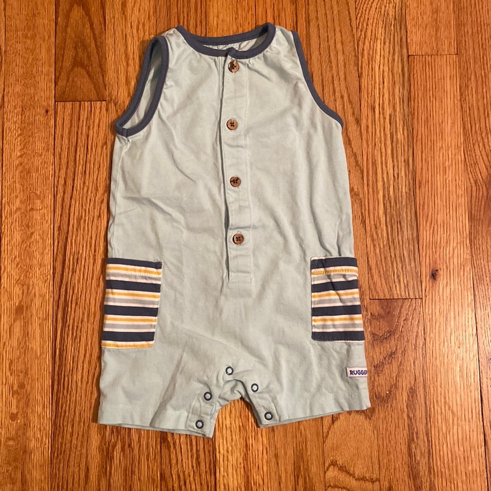 Ruffle Butts Boys Sleeveless Romper